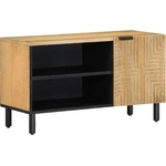 vidaXL TV шкаф кафяв 80x31, 5x46 cm масивна дървесина манго (4017735)