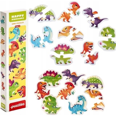 Puzzlika 15252 Dinosauři 8 zvířátek 16 dílků