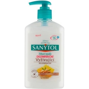 Sanytol dezinfekční mýdlo vyživující Mandlové mléko a mateří kašička 250 ml