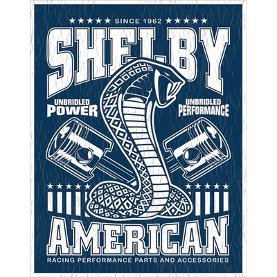 Desperate Enterprises, Inc Shelby - Unbridled - plechová retro cedule 40x32 cm 2372