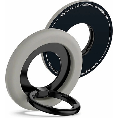 Spigen Nano Pop silikonový držák na telefon s MagSafe a prstenem - Black Sesame – Zboží Mobilmania