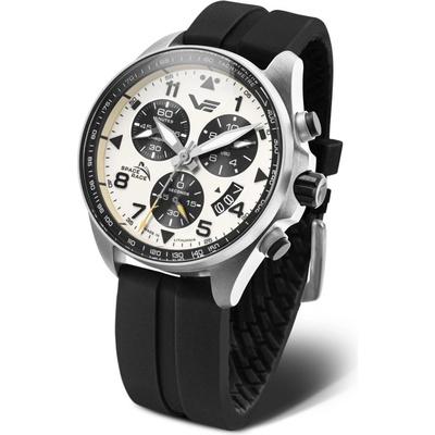 Vostok Europe 6S30/325A743S Černý silikonový řemínek