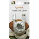 SBOX Кабел SBOX USB AM-MICRO-15W, USB A(м) към USB Micro B(м), 1.5m, сплетена обвивка, бял (USB-10315W)