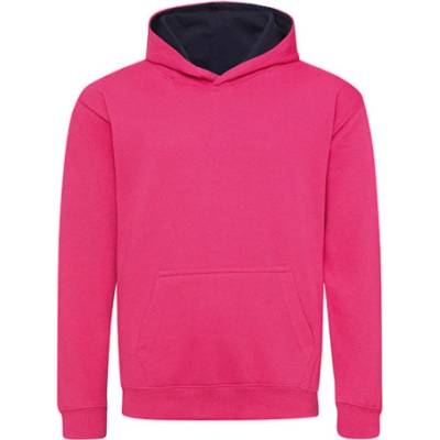 Just Hoods Detská mikina s kapucňou JH003J Hot Pink