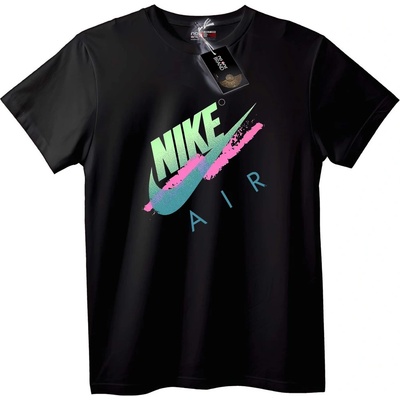 NOONEBRAND Тениска Nike Air с цветни пръски - M, White