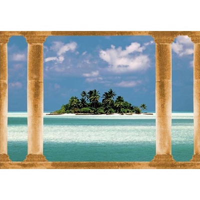 Papermoon Osmidílná fototapeta Island in the South seas, rozměry 366x254 cm
