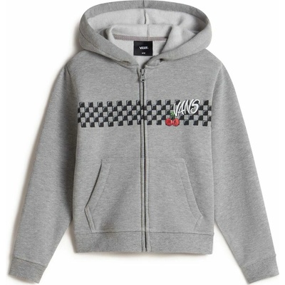 Vans Checker Cherries Zip Hoodie Cement Heather