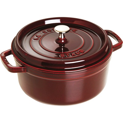 Staub Hrniec okrúhly 24 cm 3,8 l vínový