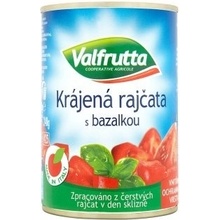 Valfrutta Krájená rajčata s bazalkou 400g