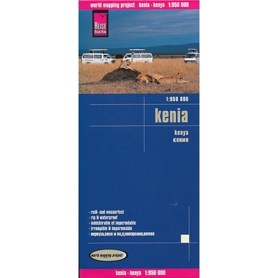 World Mapping Project Reise Know-How Landkarte Kenia 1:950.000. Kenya
