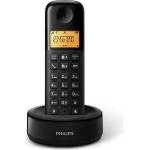 Philips d260 безжичен dect телефон, ЧЕРЕН d2601b/53 (d2601b/53) Телефонни апарати