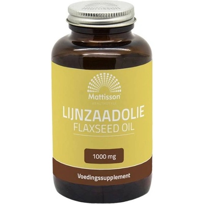 Mattisson Healthstyle Flaxseed Oil, 1000 mg, 90 софтгел капсули, Mattisson Healthstyle (MT2361)