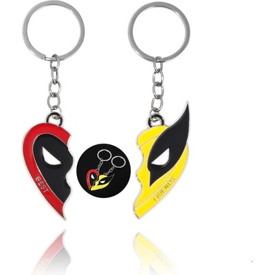 Přívěsek na klíče Deadpool & Wolverine 2 ks – Zboží Mobilmania