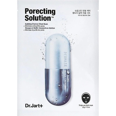Dr. Jart+ Dermask Porecting Solution почистваща маска с активни въглища за жени 28 гр