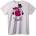 NOONEBRAND Тениска Супер Момиче с Музика - 2XL, White