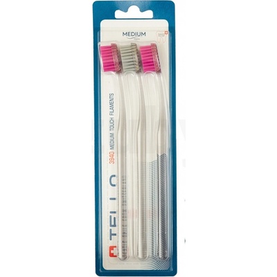 Tello 3940 Trio zubná kefka Medium 3 ks