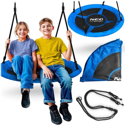 Neo-Sport Swingo Hojdačka Bocianie hniezdo 100 cm modrá