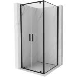 Mexen Exo-BR Duo плъзгаща се душ кабина 80 x 80 см, прозрачна, черна - 8182-080-080-70-00 (8182-080-080-70-00)