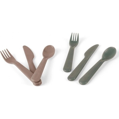 Dantoy Tiny Bio príbory Olive/Mocca 2 ks 0m+
