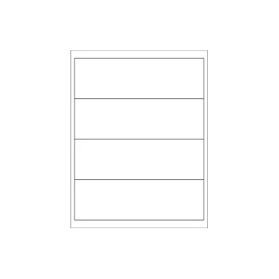 Самозалепващи етикети 190 x 58 mm, 5 етикети A4, 100 листа (ETR0ECO5473A4100)