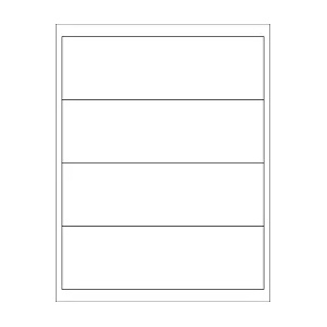 CDRmarket Самозалепващи етикети 190 x 58 mm, 5 етикета, A4, 100 листа (ETR0ECO5473A4100)