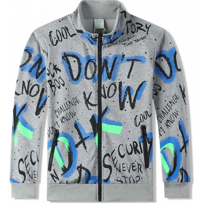 Kugo mikina MM9852 šedá