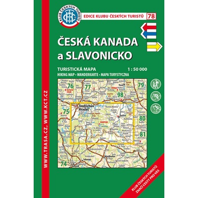 Česká Kanada a Slavonicko 1:50 000 turistická mapa