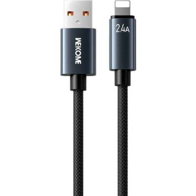 Wekome WDC-63i opletený nabíjecí a datový USB-A na Lightning 1,2m černý