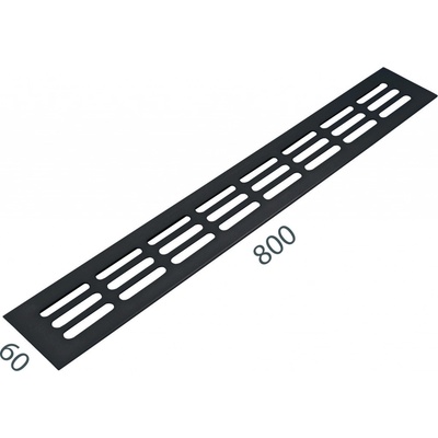 MPkovania SRL Alfa 60 x 800 mm čierna matná