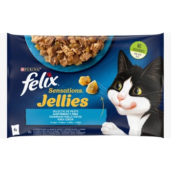 Felix Sensations мултипак паучове риба в желе - 0.34кг