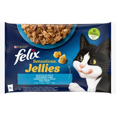 FELIX Sensations мултипак паучове риба в желе - 0.34кг