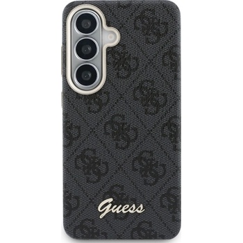 GUESS Калъф Guess - 4G Script Metal Logo, Galaxy S26, MagSafe, черен (3666339612979)
