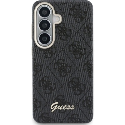 GUESS Калъф Guess - 4G Script Metal Logo, Galaxy S26, MagSafe, черен (3666339612979)