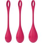 Satisfyer Yoni Power 1 - вагинални топчета сет - червен - 3 части