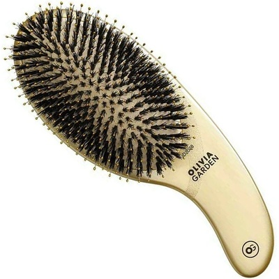 Olivia Garden Expert Care Curve Brush rozčesávacia kefa s diviačími štetinami