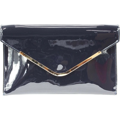 Tmavě modrá lakovaná dámská kabelka Brettany