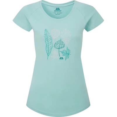 Mountain Equipment Дамска тениска Mountain Equipment Women's Leaf Tee T-shirt - Aqua - размер 38 (EU) (916-5949-0213)