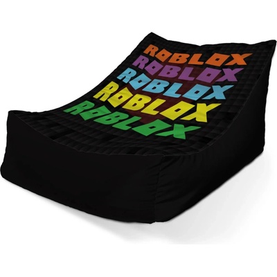 Sablio sedací vak lounge ROBLOX Barevný text 120 x 100 x 80 cm