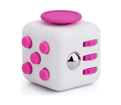 FIDGET CUBE 3,5X3,5CM růžová