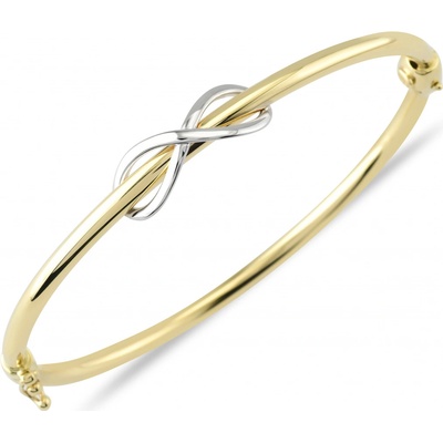 Lillian Vassago pevný zlatý se symbolem nekonečna LLV83-GB005