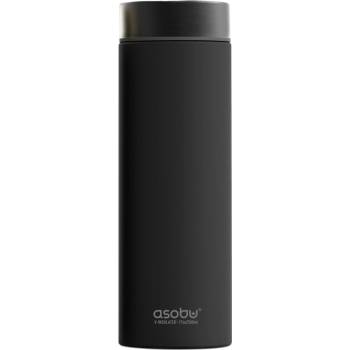 Asobu Двустенна термо бутилка с вакуумна изолация le baton - 500 мл. - черна/графит (asobu - lb17 smoke)