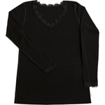 Joha Дамско мериносово термобельо Joha Women's Blouse I L/S 70/30 Merino base layer - Black (115-1438-0112)