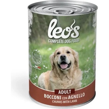 Gemon Monge Leo’s Chunks with Lamb - Adult - Пълноценна мокра храна за кучета в зряла възраст с агнешко месо, 415 гр