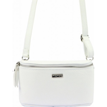 MiaMore kožená crossbody kabelka 01-001 bílá