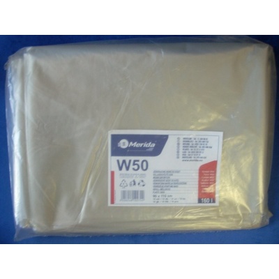 Merida pytle LDPE 40µm 160 L 10ks čiré