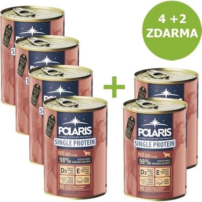 Polaris Single Protein Paté hovězí 6 x 400 g