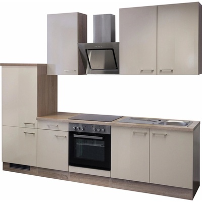 Flex Well Kuchyňa Orlando 270 cm/typ 2 chladnička/rúra/varná doska/digestor