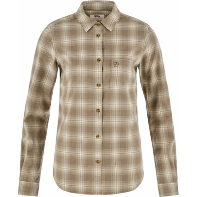 Fjällräven Övik Flannel Shirt W Chalk White-Suede Brown