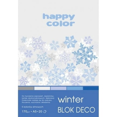 Blok Happy Color Deco Cristal A4 170 g 20 listů