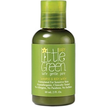 Little Green Baby šampón a sprchový gél 2 v 1 pre deti od narodenia 60 ml